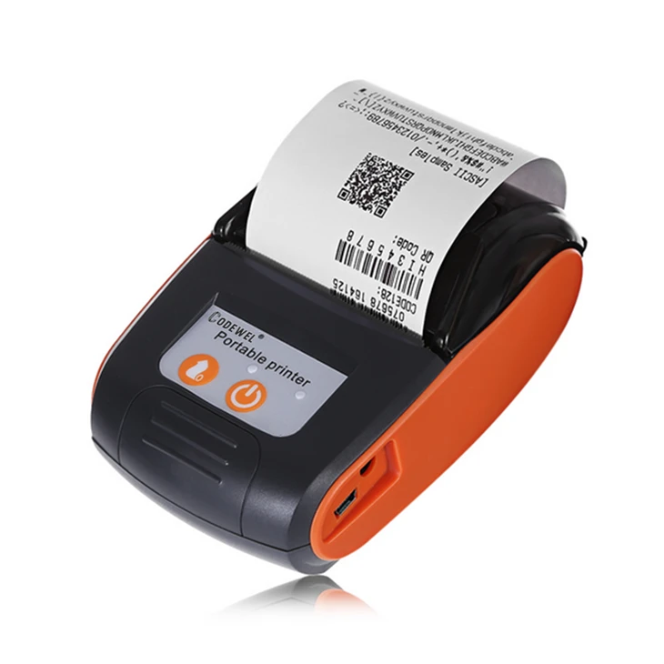 Impressora tèrmica POS portàtil Bluetooth per a petites empreses Mini impressora de rebuts mòbil sense fil de 58 mm per a Android i Windows