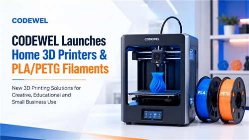 Codewel llança impressores 3D domèstiques, filaments PLA i PETG